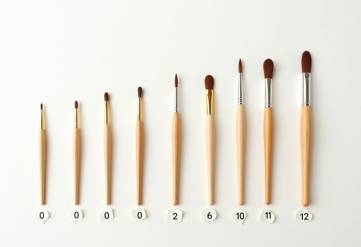 Paint Brush Sizes Guide: How to Choose the Right Brush Number