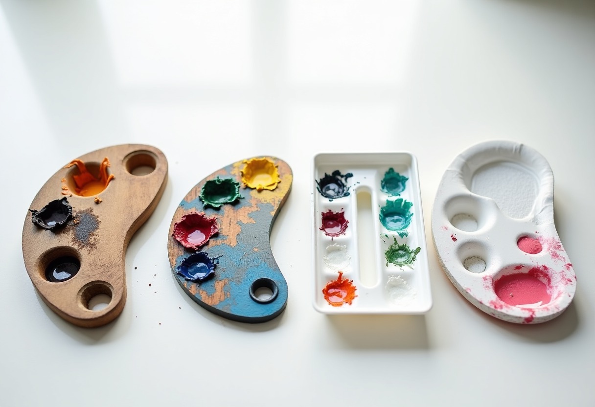 Paint Palette Types Comparison: Wood vs Glass vs Plastic