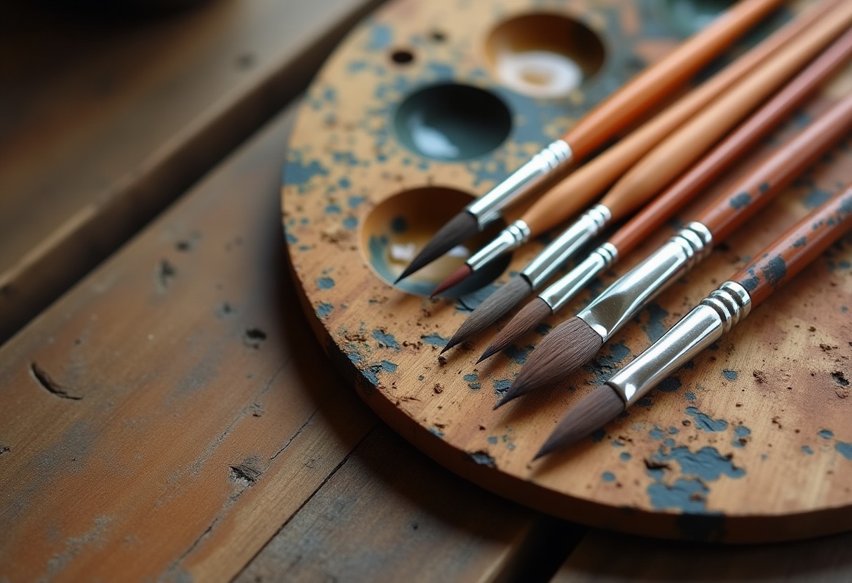 Round vs Flat Brushes: Complete Painting Technique Guide